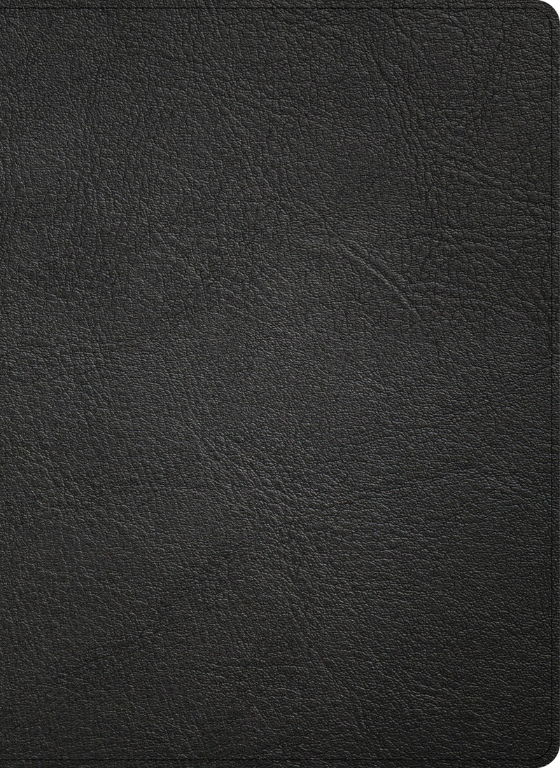 KJV Single-Column Wide-Margin Bible (Holman Handcrafted Collection)-Black Premium Goatskin