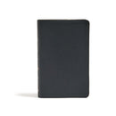 CSB Personal Size Bible-Black Genuine Leather
