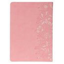 Spiritual Growth Bible Pink Faux Leather