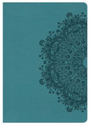 Large print compact bible teal 