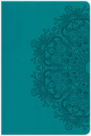 CSB Large Print Personal Size Reference Bible-Teal LeatherTouch