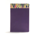 CSB Rainbow Study Bible-Purple LeatherTouch