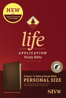 NIV Life Application Study Bible/Personal Size (Third Edition)-Dark Brown/Brown LeatherLike Indexed
