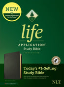 NLT Life Application Study Bible (Third Edition)-RL-Black Genuine Leather Indexed
