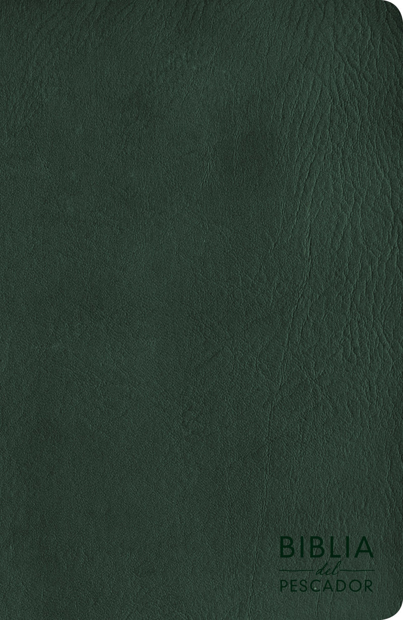 Span-NIV Fisher Of Men Bible-Green LeatherTouch (Biblia Del Pescador)