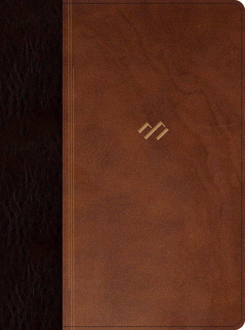 Span-RVR 1960 Thematic Study Bible (Biblia tematica de estudio)-Brown/Dark Brown LeatherTouch Indexed