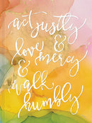 Act Justly  Love Mercy  And Walk Humbly Journal