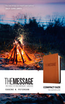 The Message Compact Bible-Tan LeatherLook