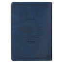 Blessed Is The One Navy Faux Leather Cla