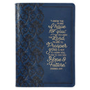 I Know The Plans Floral Trellis Blue Fau