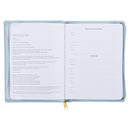 Strength and Dignity Floral Faux Leather