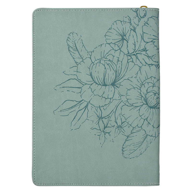 Verheug je Teal Floral - Filippenzen 4:6