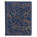 KJV Note-taking Bible Blue Floral HC LP
