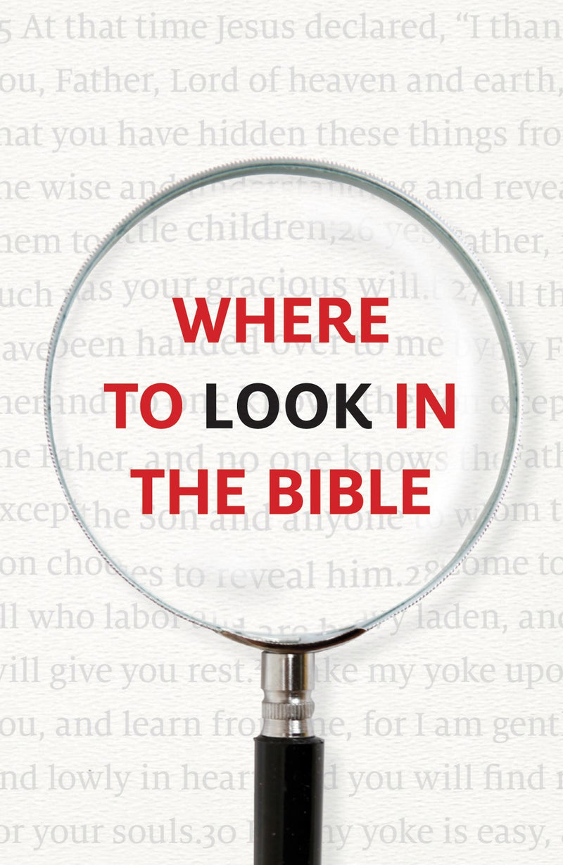 Tract-Where To Look In The Bible (KJV) (Pack Of 25)