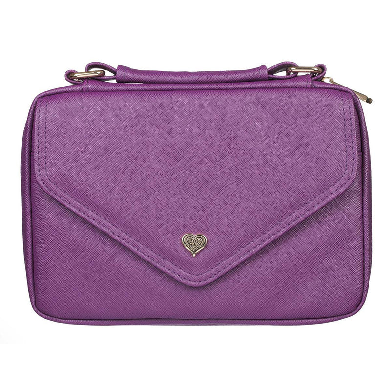 Paars met Hart Badge Luxleather