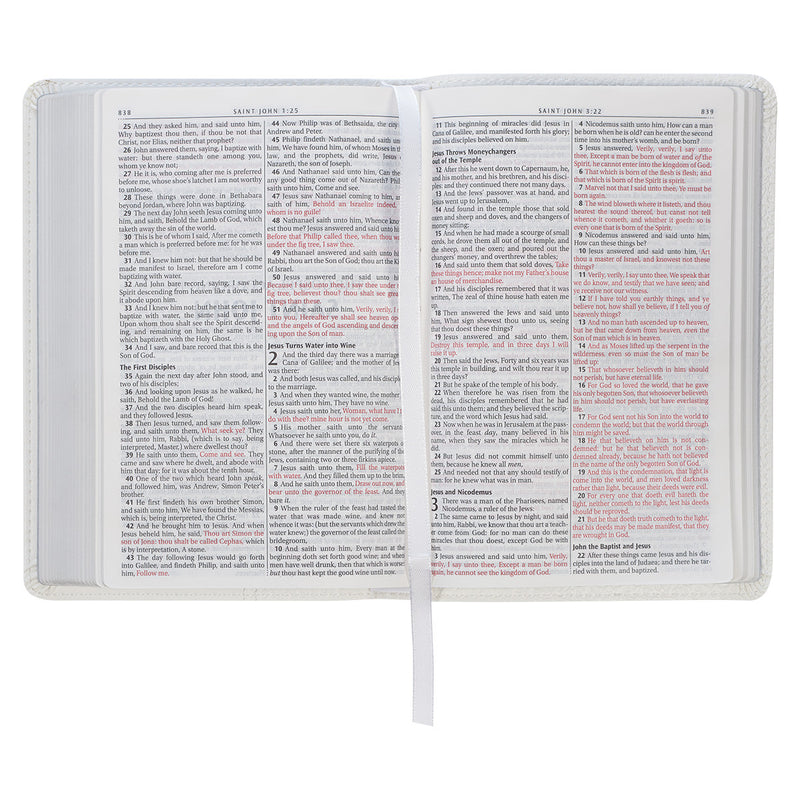 Compact Bible - Wedding - White